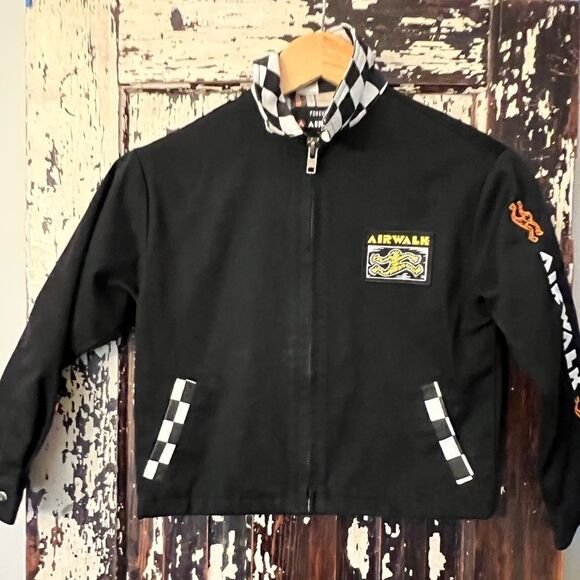 Airwalk Other - Rare Kids Forever 21 x Airwalk Black Checkerboard Jacket Size 5/6